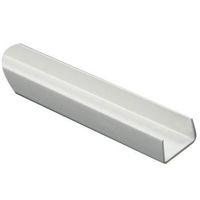 White PVC U Profile (H)10mm (W)21mm (L)1m