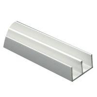 white pvc double u profile h8mm w13mm l1m