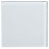 White Glass Wall Tile (L)98mm (W)98mm