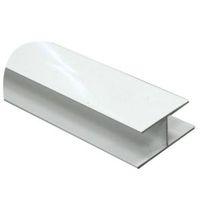 White PVC H Profile (H)15mm (W)16mm (L)1m