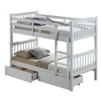 White Bunk Bed With Underbed Drawers