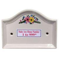 white ceramic bridge house number