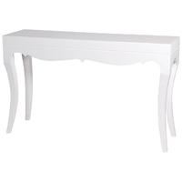 White High Gloss Shaped Console Table