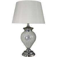 White Sparkle Mosaic Regency Statement Lamp