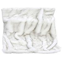 White Alaska Faux Fur Throw