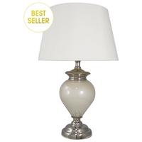 white pearl regency statement lamp