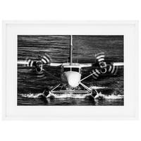 White Wooden Frame Prints Jet Speed