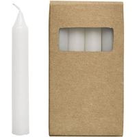 White 8 Section Candle 14cm (Set of 24)