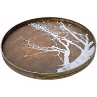 White Tree Large Round Driftwood Tray