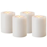 white artificial candle set of 4 108112