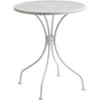 White Round Garden Table