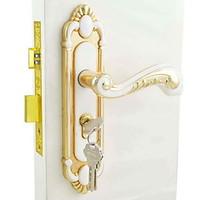 WhiteGold Door Lock, Lever Lock, Leverset, Door Lever with 3 Keys