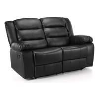 Whitfield 2 Seater Reclining Sofa Black
