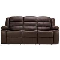 Whitfield 3 Seater Reclining Sofa Brown