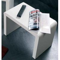 White High Gloss End Table