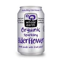 Whole Earth Organic Sparkling Elderflower 330ml (Pack of 24 )