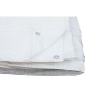 White Tarpaulin Cover Ground Sheets 3.5M X 5.4M 80 Gsm ( bale of 10 sheets )