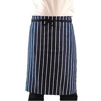 whites chefs apparel a647 butchers waist apron blue and white stripe