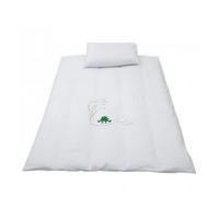 White Lily Pad Friends Cotbed Duvet Cover and Pillowcase Set