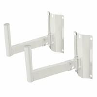 White Heavy Duty Speaker Brackets with Angle Adjustable