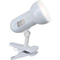 White Reflector Clip on Spot Light with Inline Switch