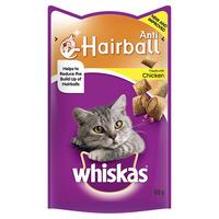 whiskas cat treats anti hairball 55g