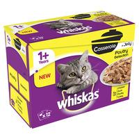 whiskas 1 cat food casserole poultry selection 85g 12 pack