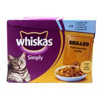 Whiskas Simply Grilled Fish Jelly 12 Pack