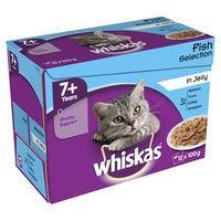 Whiskas Senior Food Pouch Fish Selection in Jelly 12 x 100g