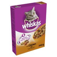 Whiskas Complete Dry Cat Food Chicken 340g