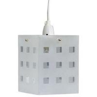 White Frosted Cube Light Shade (D)14.2cm