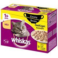 Whiskas 1+ Creamy Soup Poultry Selection - 12 x 85g