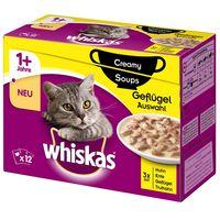 Whiskas 1+ Creamy Soup Poultry Selection - Saver Pack: 48 x 85g