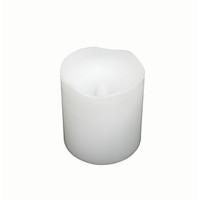 White Color Plastic Flameless Candle (LED Candle) with Dual-Timer