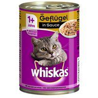 Whiskas 1+ Cans 12 x 400g - Beef & Liver in Gravy