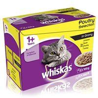 whiskas 1 poultry selection in gravy 48 x 100g