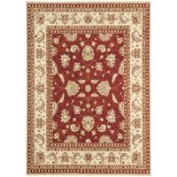 whitby red traditional wool rug