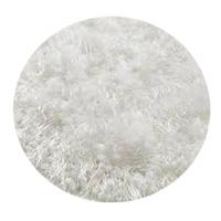 white powder super thick shaggy circle rug cascade 160x160