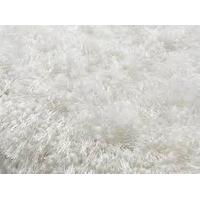 white powder super thick shaggy rug cascade 65x135