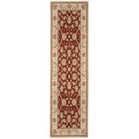 whitby red traditional wool runner rug