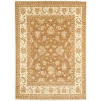 whitby brown traditional wool rug