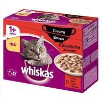 Whiskas 1+ Creamy Soup Classic Selection - 12 x 85g