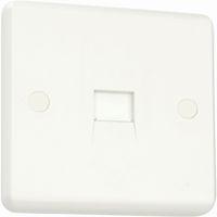 white slim profile 1 gang slave bt outlet white e25088