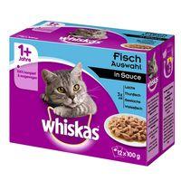 whiskas 1 fish selection in gravy saver pack 96 x 100g
