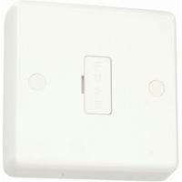 white slim profile 13a unswitched fused spur cw flex outlet white e250 ...