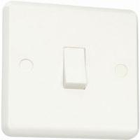 white slim profile 1 gang intermediate 10a switch white e25021