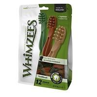 whimzees dog treat toothbrush star medium 12 piece