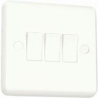 white slim profile 3 gang 2 way 10a switch white e25017