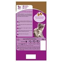 whiskas 1 cat complete dry with duck and turkey 2kg pack of 4