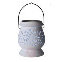 White LED solar storm lamp Clay Lantern